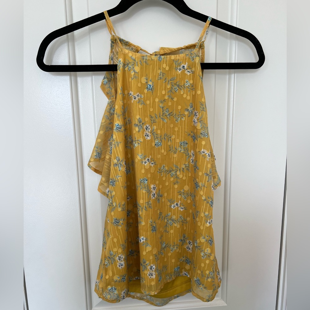 Francesca’s Yellow Floral Blouse